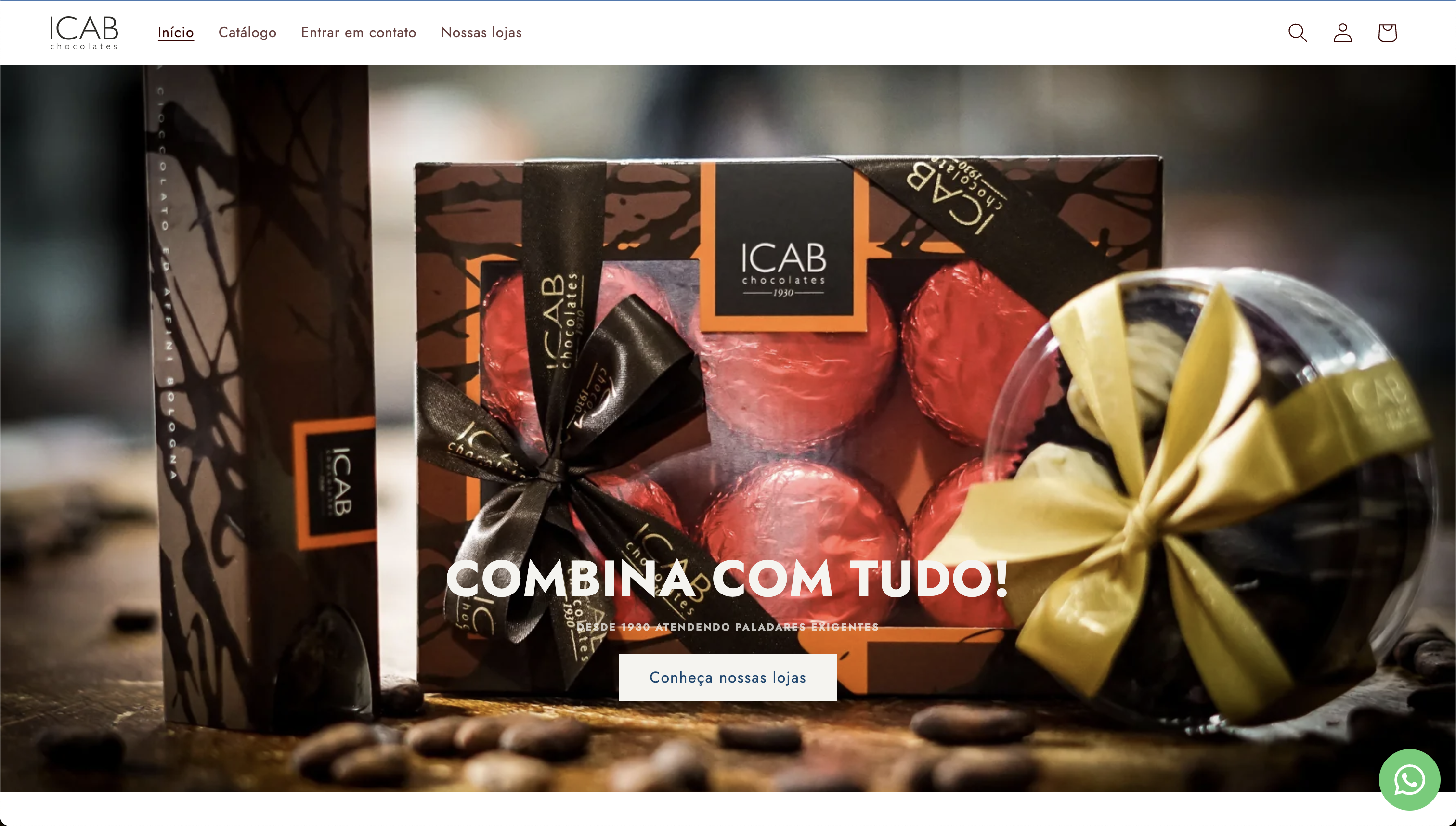 Screenshot of the ICAB Chocolates project